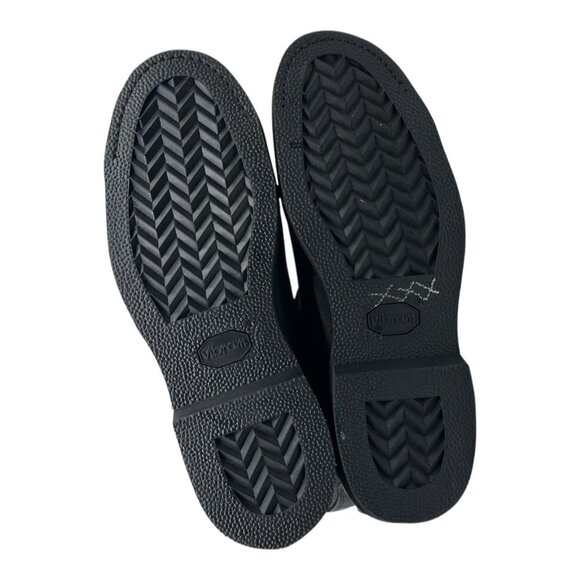 Vtg Addison Shoe Co Black Safety Work Boots Men's Sz 14R NWT Punk Grunge Police - Picture 12 of 12